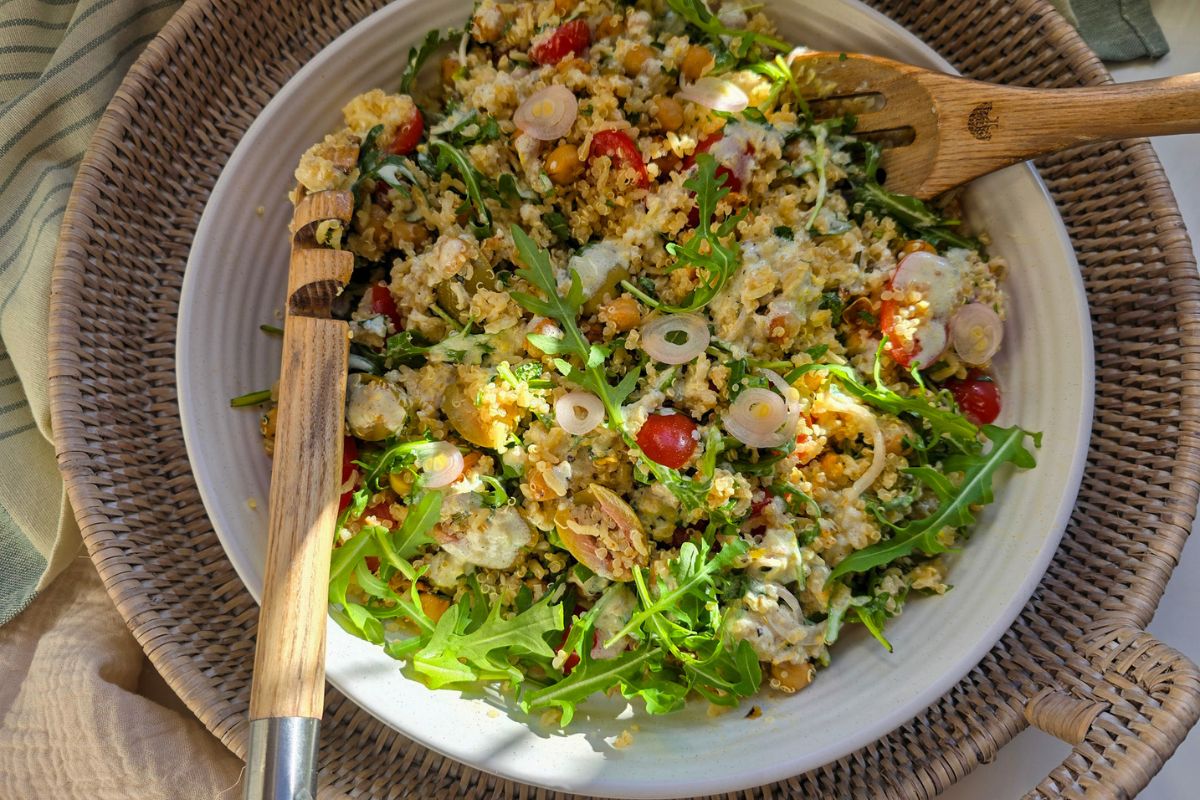 Brown Rice and Quinoa Salad