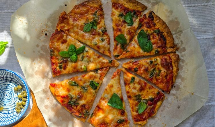 Piadina Pizza Napoli-Style With Quick Marinara