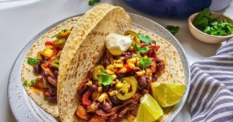 Easy Black Bean Fajitas