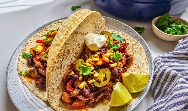 Easy Black Bean Fajitas