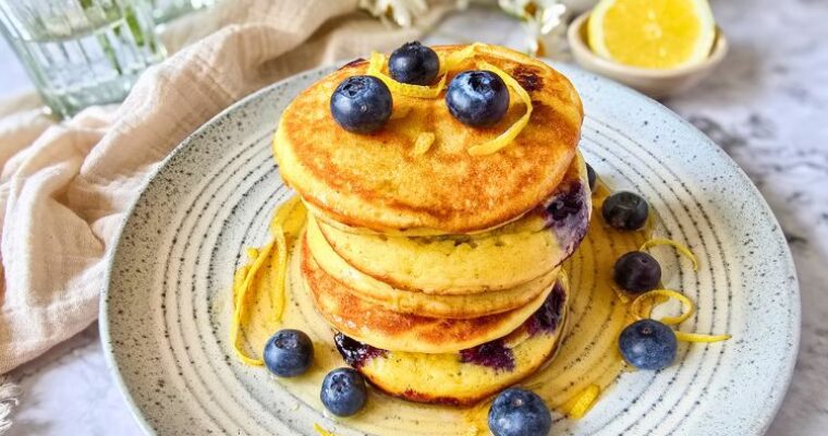 Fluffiest Sourdough Lemon Ricotta Pancakes