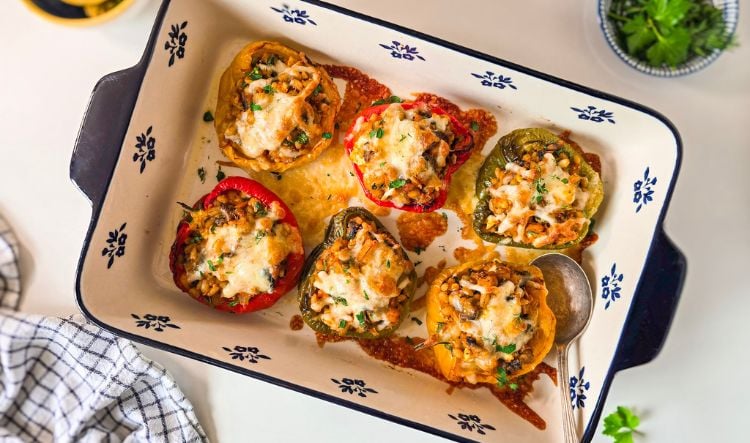Barley Stuffed Peppers